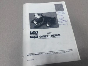 2000 National HT-7 TriPlex Reel Fairway Rough Mower Parts Manual Service HT7 - Picture 1 of 2