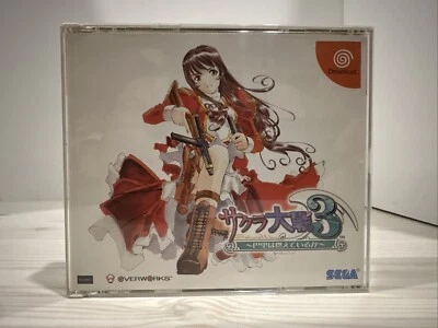 Japanese Sakura Wars 3 Sega Dreamcast Japan Import + Trading Cards US Seller Cib - Image 1 of 4