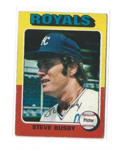 1975 O-Pee-Chee #120 Steve Busby/(photo actually/Fran Healy) VG - Picture 1 of 2