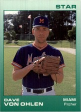 1988 Miami Marlins Star Baseball Card #24 Dave Van Ohlen