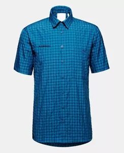 Mammut Lenni Shortsleeve Shirt Men Wanderhemd Reisehemd deep ice - marine - Bild 1 von 1