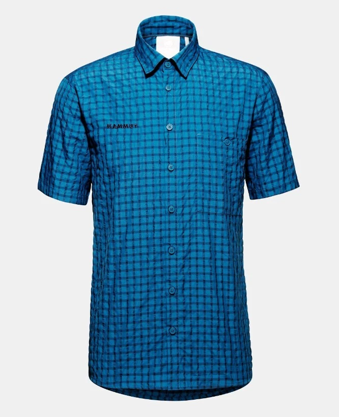 Mammut Lenni Shortsleeve Shirt Men  Wanderhemd Reisehemd  deep ice - marine - Bild 1 von 1
