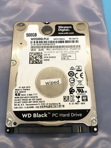 WD Black WD5000LPLX-75ZNTTO | 500GB 7200 RPM SATA 6Gb/s 2,5" Laptop Festplatte - Bild 1 von 9