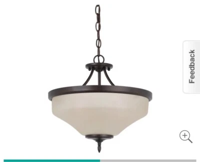 Colgante convertible semi-flush Seagull Light 77180-965 Montreal de 3 luces Foto 1 de 4