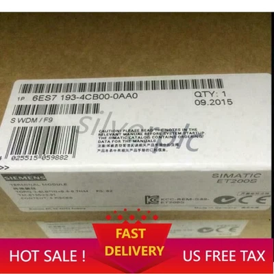 New Siemens 6ES7 193-4CC20-0AA0 6ES7193-4CC20-0AA0 Terminal module for ET 200S - Image 1 of 4