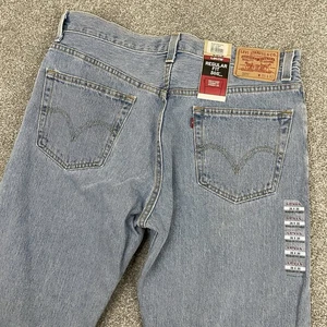 Vintage Levis 505 Jeans Herren 36x30 Regular Fit Denim Deadstock Y2K Vintage Neu mit Etikett - Bild 1 von 13