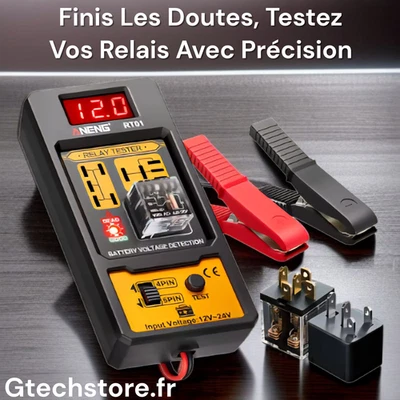 ANENG Testeur De Tension, De Relais Automobile, Contrôle De La Batterie De Voiture 12V