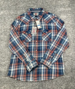 Flag & Anthem Desert Son Flannel Shirt Mens XL Pearl Snap Western Long Sleeve - Picture 1 of 6