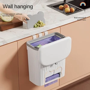 Cabinet Compost Trash Can Wall Mounted Kitchen Bin Durable Waste Garbage Bin - Picture 1 of 16