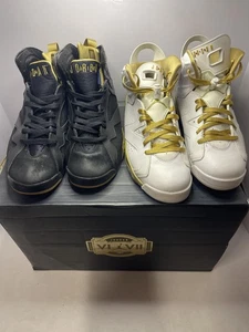 Air Jordan Golden Moment Pack Schuhe Herren Größe 10,5 Retro 6 7 - Bild 1 von 22