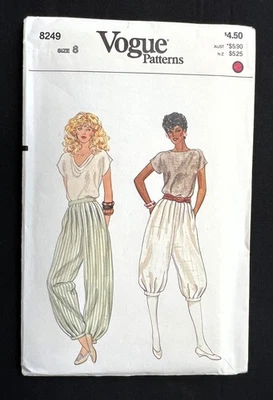 Vogue 8249 Misses Pants or Knickers Retro Style 1970's Pattern size 8 Uncut - Image 1 of 2