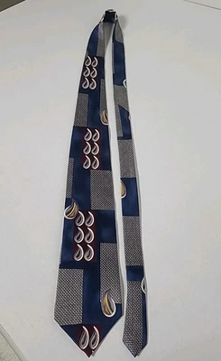 Corbata vintage Eva Picone para hombre 100 % seda multicolor con patrón abstracto Foto 1 de 4