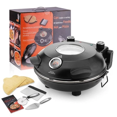 Horno Pizza 12" Mármol Plato Pizza 4 Minutos Pizza Hasta 420°C Con 4 Artículos Gratis Foto 1 de 4