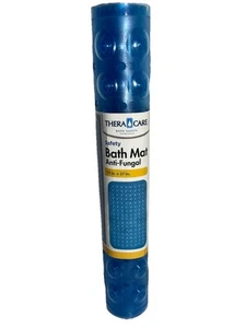 Alfombra de baño/bañera THERA CARE SAFETY 15 X 27 antifúngico antideslizante agarre de succión azul - Imagen 1 de 9