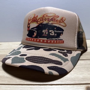 Vintage NASCAR Hat Trucker Camo Dale Earnhardt Racing Hat SnapBack Hunting hat - Picture 1 of 5