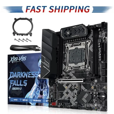 X99 V9S Motherboard DDR4 LGA 2011-3 NVMe/WIFI M.2, PCIe 3.0 SATA 3.0 w/ TPM 2.0 - Image 1 of 4
