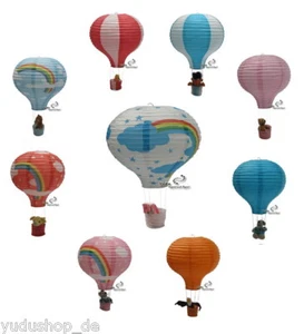 süß Heißluftballon Reispapier Lampion Lampenschirm   - Bild 1 von 23