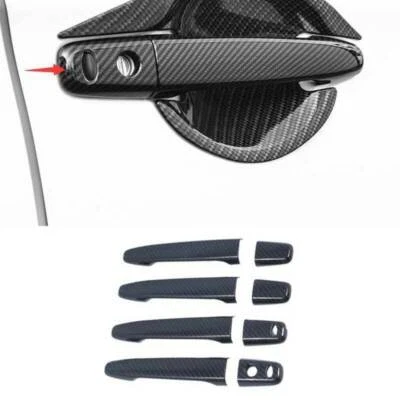 Embellecedores de manija de puerta exterior de carbono para Mitsubishi Outlander Sport ASX RVR 2013-2020 Foto 1 de 4