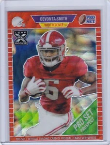 2021 Pro Set Metal Red Wave Devonta Smith - XRC - Eagles 31/60 - Imagen 1 de 2