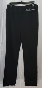 Women's Black Fleece Lined Yoga Winter Leggings With Pockets High waist XL - Picture 1 of 9