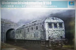 1:35 TRUMPETER 00225 Bausatz Wehrmachtslokomotive V 188 Doppellok Kriegslok NEU - Picture 1 of 5