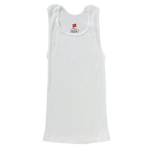 Hanes Boys A-Shirt Tagless  5 Pack White - Picture 1 of 1