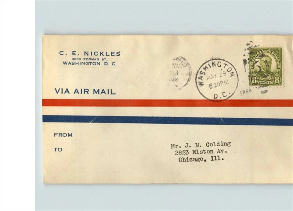 8 cent President Ulyssses S. Grant First Day of Issue, C. E. NICKLES c/c # 589,  - Image 1 of 1