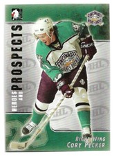 Cory Pecker #1 Cincinnati Mighty Ducks 2004-05 ITG Heroes and Prospects NM-Mint