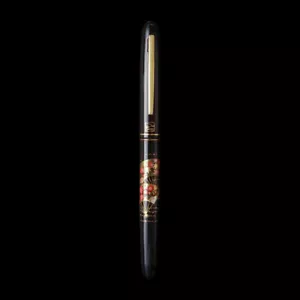 WANCHER × KURETAKE Mountain pen size M " Fan surface " Black Makie Nib stainless - Picture 1 of 8