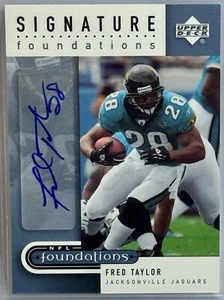 Upper Deck Signature Foundations Fred Taylor 2005 automático - Imagen 1 de 2