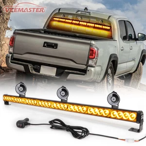 36" 32 LED Emergency Warning Windshield Strobe Amber Light Bar Traffic Advisor - Picture 1 of 9