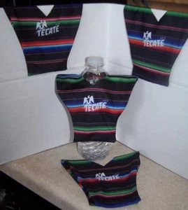 LOT of 12 TECATE Beer Bottle Cover Poncho Serape Advertising Promo Cinco De Mayo - Picture 1 of 1