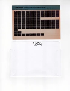 Yamaha '76 77 78 Competition YZ400 C D E Parts List Manual Microfiche - Picture 1 of 1