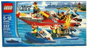 LEGO 60005 City Fire Boat New Factory Sealed 222 pieces Ages 5-12 really floats