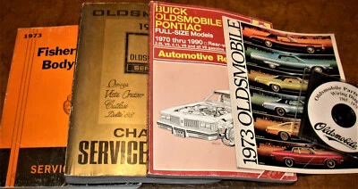 Oldsmobile 1973 manuales de servicio y piezas 442 W45 Hurst Cutlass Supreme Toronado  Foto 1 de 4