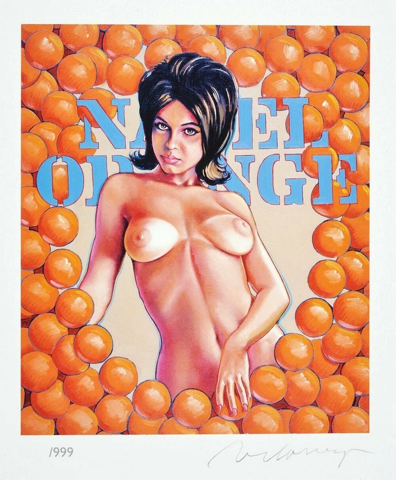 Mel Ramos - Navel Orange - Pop Art - Lithographie - signiert + Nr. 486 / 999 - Bild 1 von 1