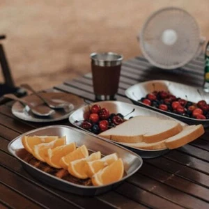 Umwelt freundlich Weißblech im europäischen Stil Picknick-Werkzeug im Freien - Bild 1 von 22