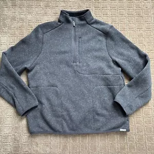 Figs On-Shift ¼ Zip Sweater Knit Jacket Fleece Women's XL Gray Medical EUC - Picture 1 of 9