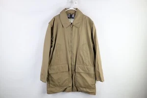 Vintage 70s Brooks Brothers Mens XL Distressed Full Zip Chore Barn Jacket Beige - Picture 1 of 15