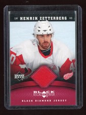 2006-07 Black Diamond Jerseys Ruby #JHZ Henrik Zetterberg 63/100 *S2424