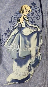 NWT Disney Fairytale Designer collection Cinderella glitter Zip Up Hoodie 2LX - Picture 1 of 11
