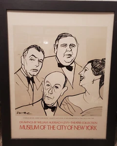 William Auerbach-Levy Museum City of New York Poster Advert 1977 Charles Boyer - Afbeelding 1 van 2