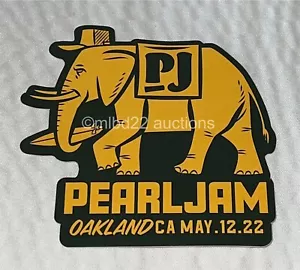 PEARL JAM - 12. Mai Oakland N1 2022 - Elephant STICKER - Eddie Vedder - Bild 1 von 1