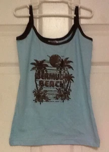 Javloans of Bermuda Beach Girls Top Size 9 to 10 Years Blue Graphic 31 - Picture 1 of 4