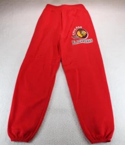 Vintage Chicago Blackhawks Jogging Pants Red Hanes Activewear Youth Small - Picture 1 of 5