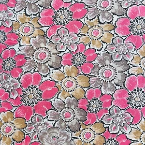 David Textiles Floral Pink Quilting Fabric ~ Sold By FQ 1/4 Meter 40cm x 55cm BN - Picture 1 of 7
