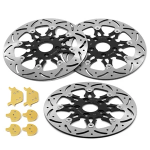 Floating 11.5 Front Rear Brake Rotors Pads for Harley Dyna Super Glide FXD 87-99 - Bild 1 von 11