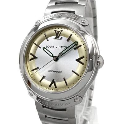 Reloj pulsera para hombre LOUIS VUITTON Fifty Five Q6G22 automático esfera plateada Foto 1 de 4