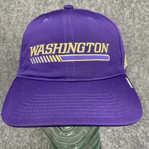 Washington Huskies NCAA Strap Back Hat One Size - Purple Cap Gold Embroidery NWT - Picture 1 of 5