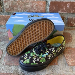 Vans x THE SIMPSONS VANS KIDS SHOES Authentic Glow In The Dark Bart Sz 13 K WBox - Picture 1 of 12